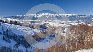 Piatra Craiului mountain in winter