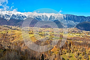 Piatra Craiului mountains view