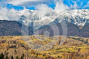 Piatra Craiului mountains view