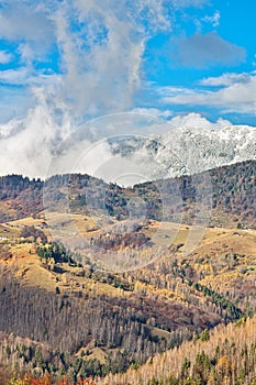 Piatra Craiului mountains view