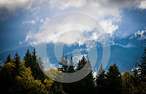 Piatra Craiului Mountains, view from Fundata, Romania