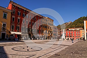 Piazza Alberica in Carrara, Tuscany, Italy