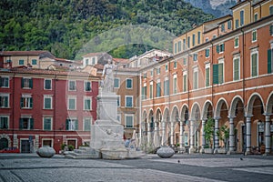 Piazza Alberica in Carrara, Tuscany, Italy photo