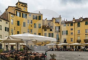 Piazza Anfiteatro, Lucca, Italy photo