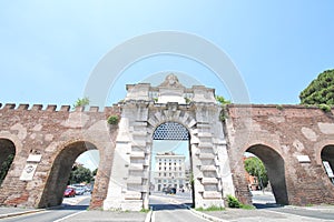 Piazza Appio San Giovanni gate historical building Rome Italy