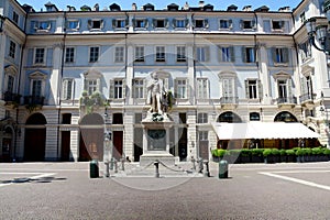 Piazza Carignano in the historical centre of Turin photo