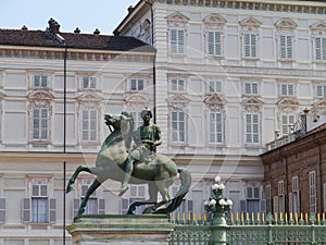 The piazza castello in Turin
