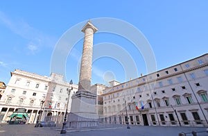 Piazza Colonna square Rome Italy
