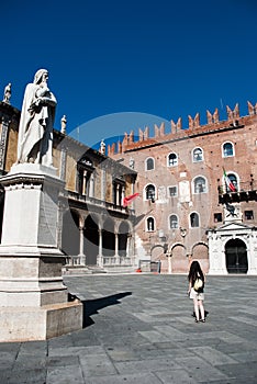 Piazza Dante In Verona