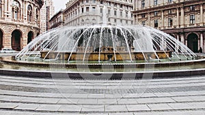 Piazza de Ferrari in Genoa photo