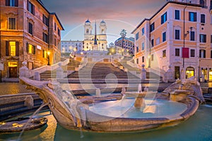 Piazza de spagnaSpanish Steps in rome, italy