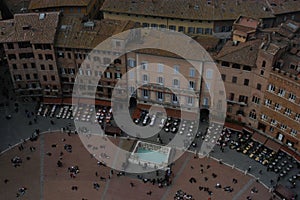 Piazza del campo, Siena, Italia