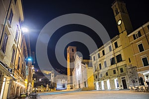 The Piazza del Duomo in Pietrasanta LU