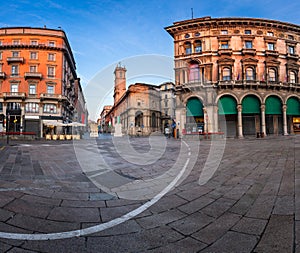Piazza del Duomo and Via dei Mercanti in the Morning, Milan photo