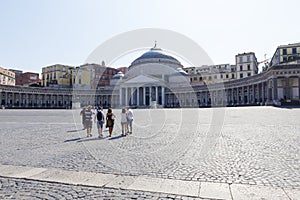 Piazza del Plebiscito and the Basilica Reale Pontificia San Francesco da Paola photo