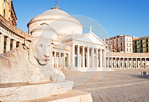 Piazza del Plebiscito, Naples Italy