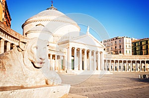 Piazza del Plebiscito, Naples Italy