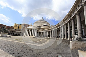 Piazza del Plebiscito, Naples, Italy