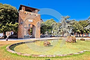 Piazza della Liberta square and Triumphal Arch of the Lorraine in Florence photo