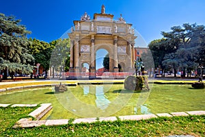 Piazza della Liberta square and Triumphal Arch of the Lorraine i photo