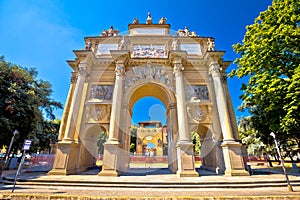 Piazza della Liberta square and Triumphal Arch of the Lorraine i photo