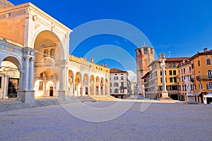 Piazza della Liberta square in Udine landmarks view photo