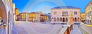 Piazza della Liberta square in Udine landmarks view photo