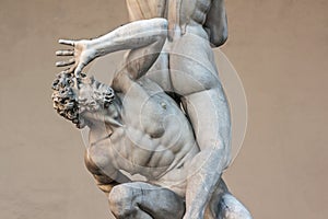 Piazza della Signoria, Loggia dei Lanzi, sculpture of the Sabines