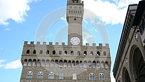 Piazza della Signoria and Palazzo Vecchio in Florence, Italy