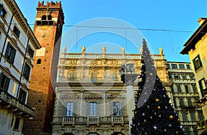 Piazza delle erbe verona italy