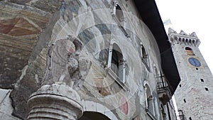 Piazza Duomo and cathedral of San Vigilio in Trento. photo