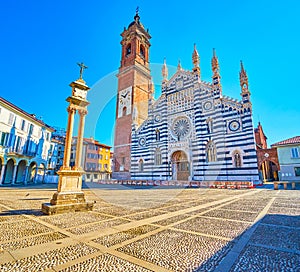 Piazza Duomo with Monza Cathedral, Monza, Italy photo