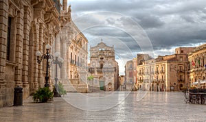 Piazza Duomo, Syracuse, Sicily, Italy