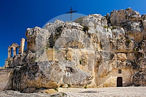 Piazza Madonna de Idris. Matera. Basilicata. Apulia or Puglia. Italy