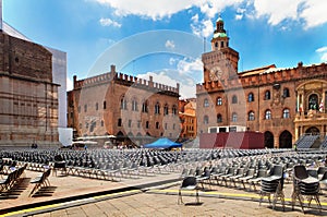 Piazza Maggiore, Bologna, Italy photo