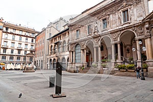 Piazza Mercanti is a central city square of Milan, between Piazza del Duomo and Piazza Cordusio