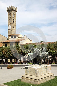 Piazza Mino di Fiesole in Tuscany, Italy photo