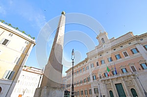 Piazza Montecitorio square Rome Italy