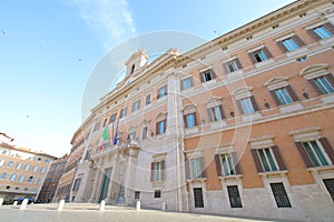 Piazza Montecitorio square Rome Italy