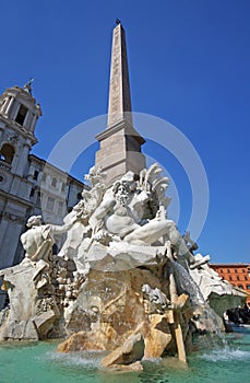 Piazza Navona fountain