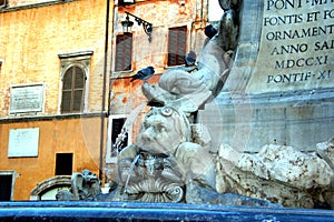 Piazza Navona fountains.
