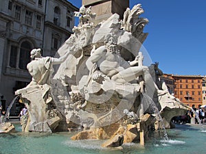 Piazza Navona - One of the fountains