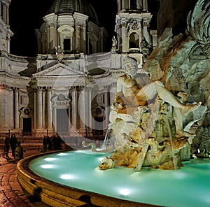 The Piazza Navona, Rome, Italy