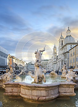 Piazza Navona at Rome, Italy