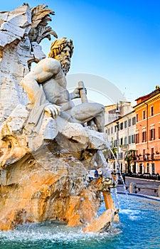 Piazza Navona, Rome in Italy