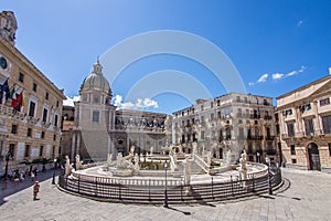 Piazza in Palermo, Italy