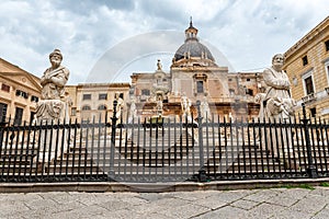 Piazza Pretoria also known as Piazza della vergogna in Palermo