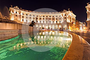 Piazza Repubblica, Rome at night photo