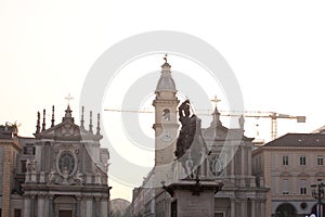 Piazza San Carlo - royal square in Turin