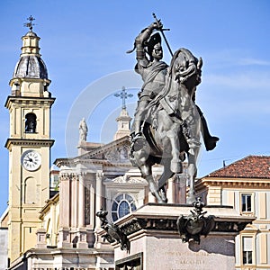 Piazza San Carlo in Turin photo